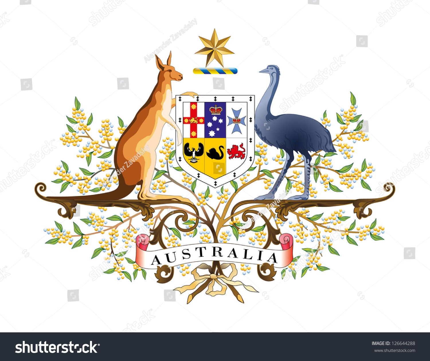 澳大利亚的向量盾徽-教育,符号/标志-海洛创意(hello)