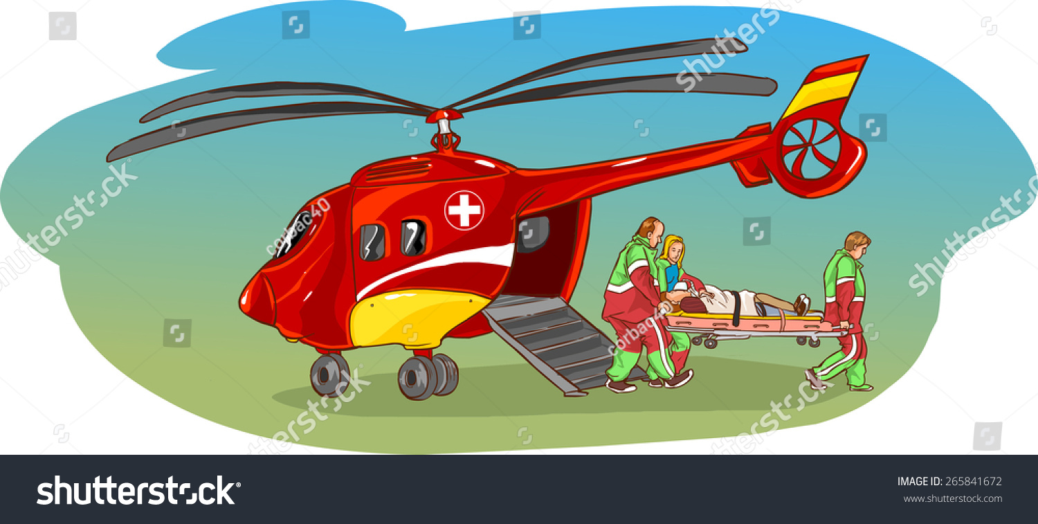 直升机救护车-交通运输,医疗保健-海洛创意(hellorf-shutterstock