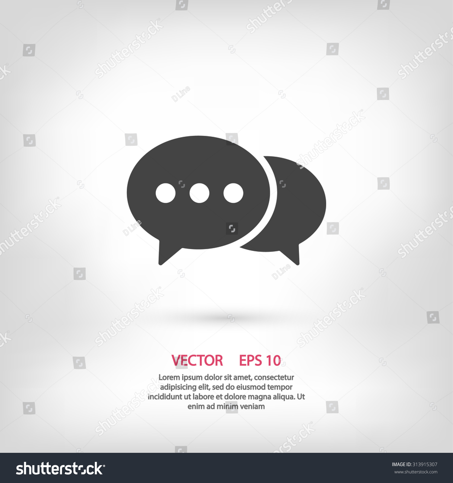 气泡图标。设置网络图标之一-科技,符号\/标志-