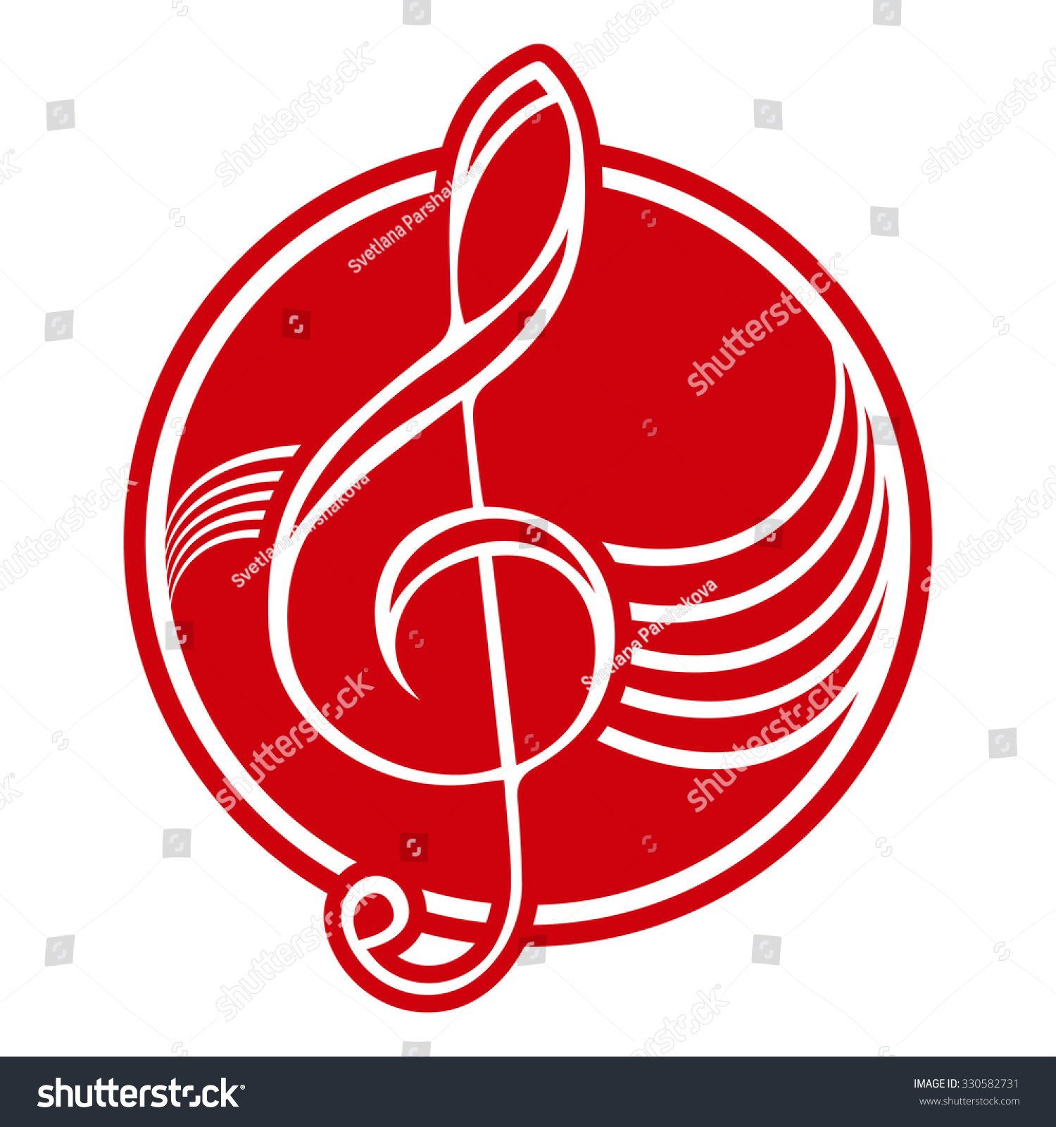 标志与高音谱号