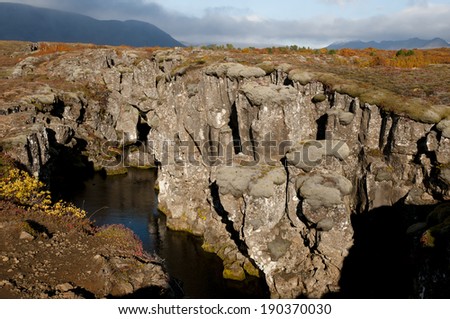 thingvellir rift valley - iceland
