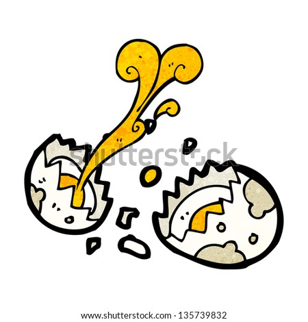 cracked egg cartoon