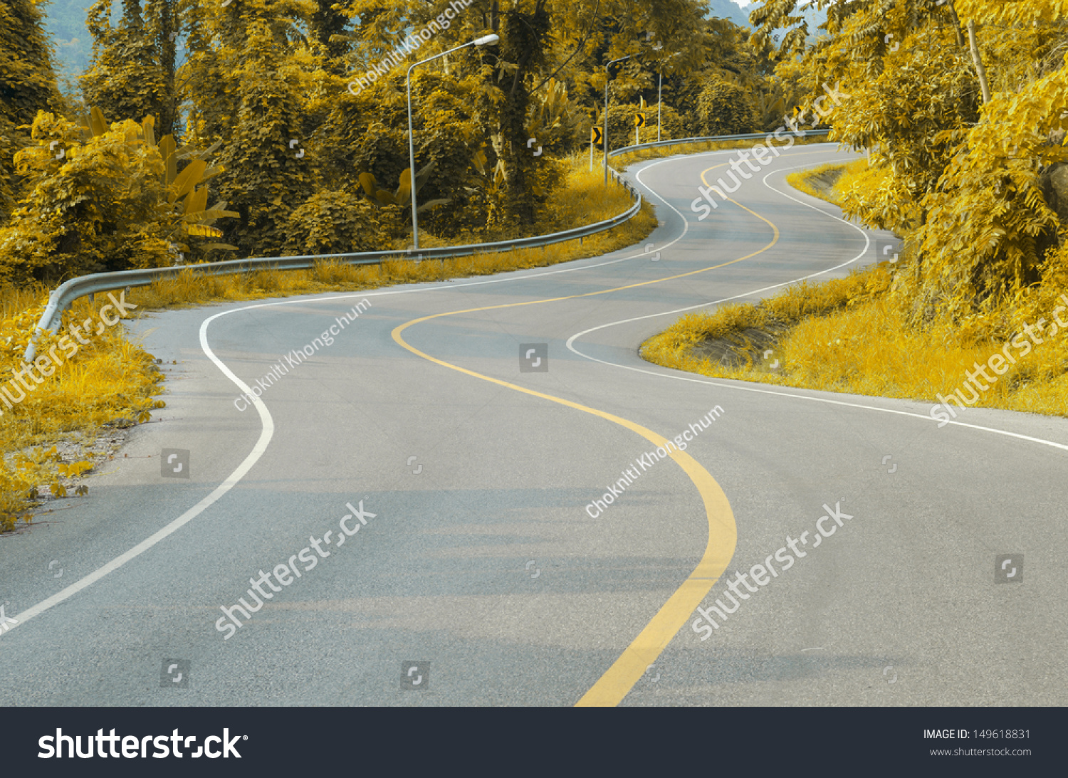 道路s型曲线图片