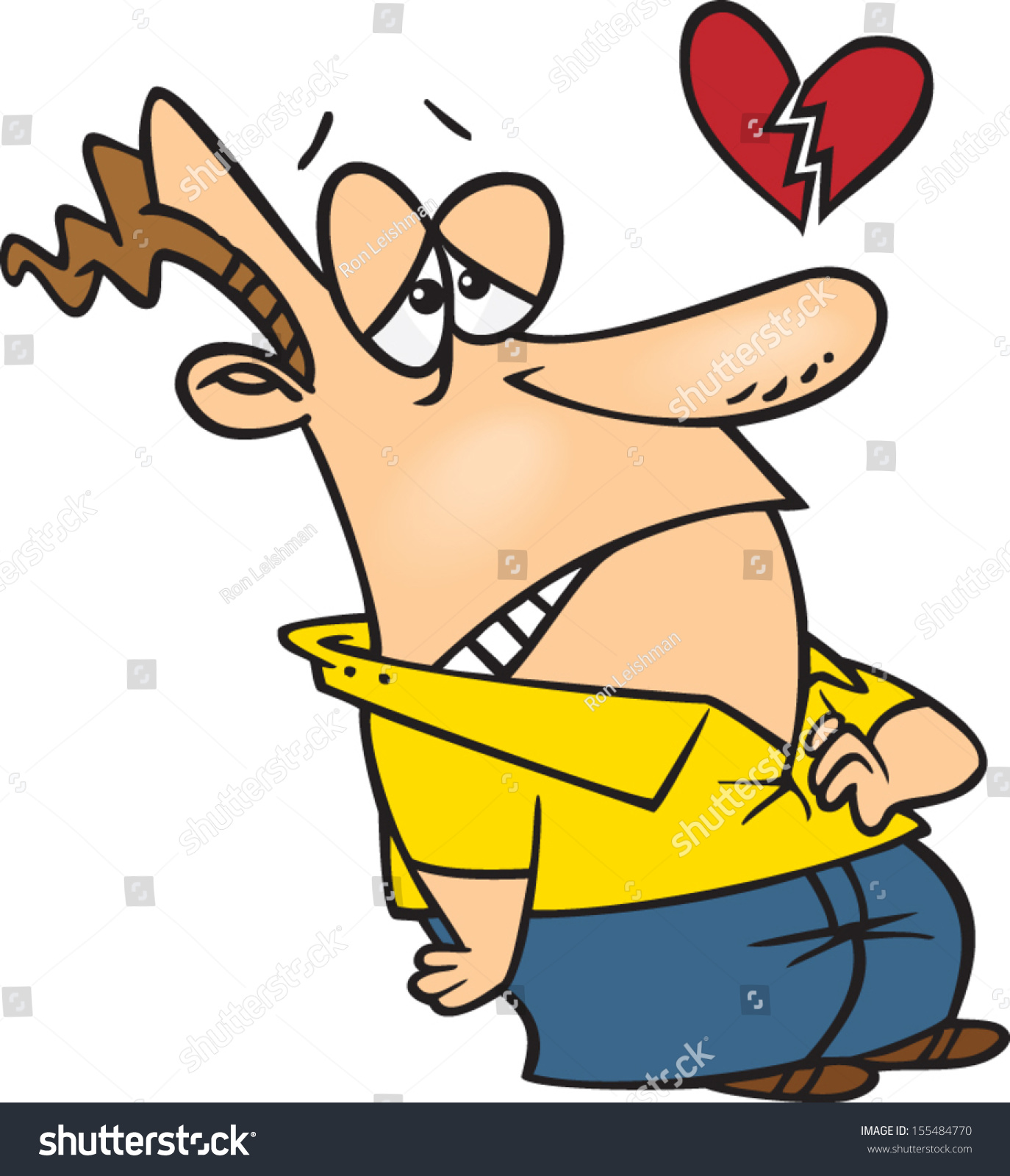 卡通男人抱着他坏了-假期,人物-海洛创意(hellorf)-shutterstock中国