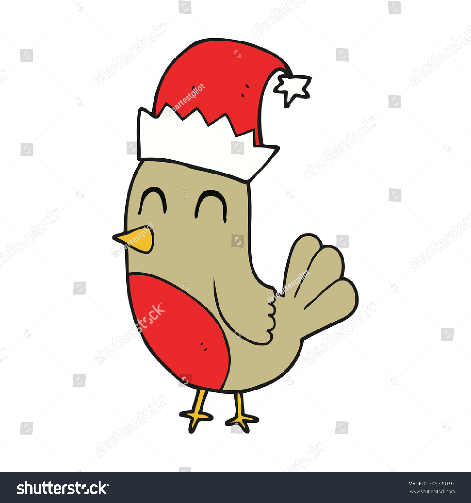 请登录 | 原标题 freehand drawn cartoon christmas robin 版权